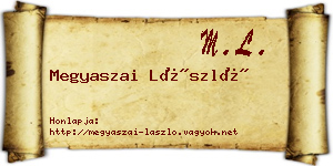 Megyaszai László névjegykártya